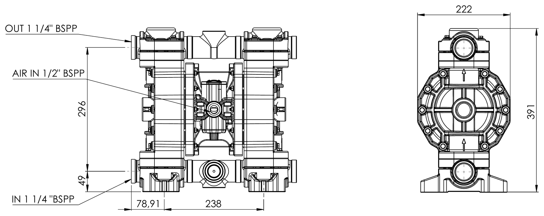 Phoenix P252 пластмасов корпус размери