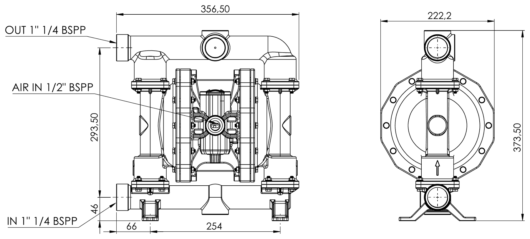 Phoenix P252 SS AISI 316 размери