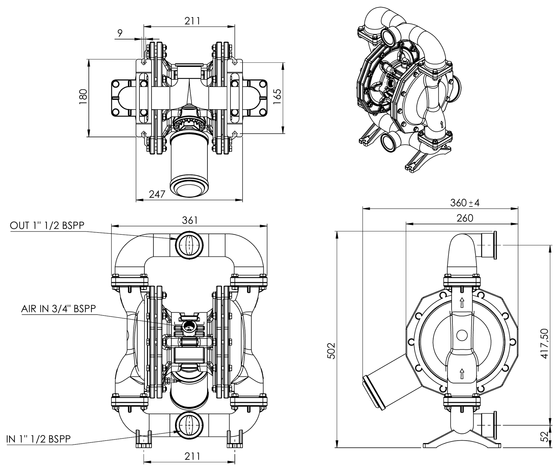 Steel Phoenix SP400 размери